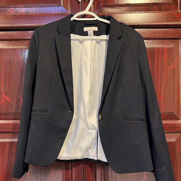 H&M Black Blazer Size 12 - Picture 1 of 6